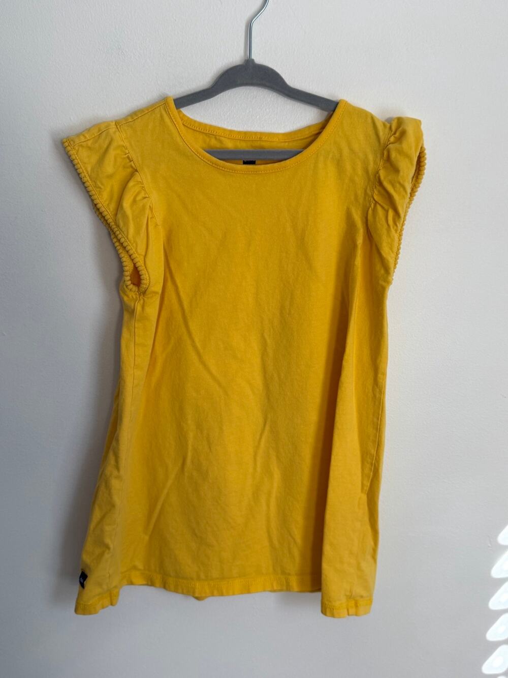 Tea Collection Yellow Girl's size 12 Tee